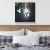 Solar Eclipse 2017 Sacred Union Canvas Afdruk (Insitu (Slaapkamer))