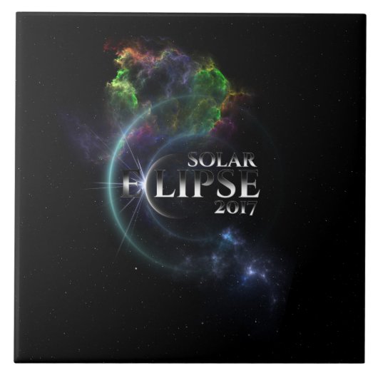 Solar Eclipse 2017 Tegeltje (Voorkant)