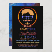 Solar Eclipse 2017 Viewing Party Funny Hipster Kaart (Voorkant / Achterkant)