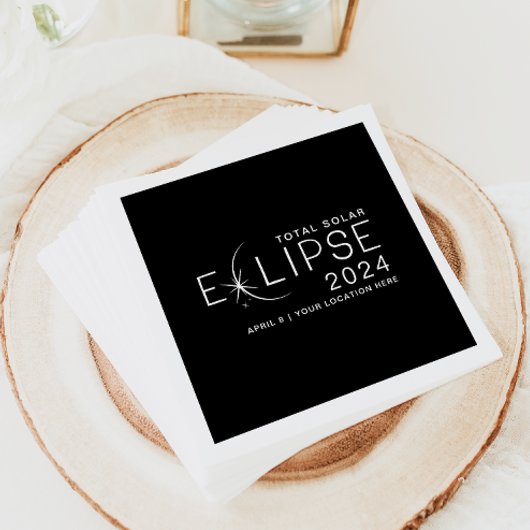 Solar Eclipse 2024 Aangepaste locatie Eclipse Part Servet