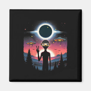 Solar Eclipse 2024 Alien April 8 Amerika Totalitei Magneet