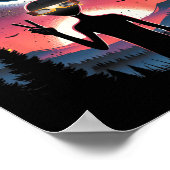 Solar Eclipse 2024 Alien April 8 Amerika Totalitei Poster (Hoek)