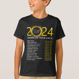 Solar Eclipse 2024 Amerikaanse Tour 2024 Totality T-shirt