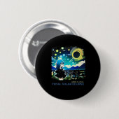 Solar Eclipse 2024 Anime Style Art Ronde Button 5,7 Cm (Voorkant /achterkant)