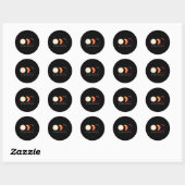 Solar Eclipse 2024 Arkansas Total Eclipse America Ronde Sticker (Vel)