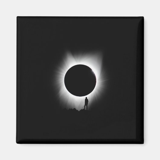 Solar Eclipse 2024 Art Solar Eclipse Art Magneet (Voorkant)