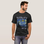 Solar Eclipse 2024 Art Totality April 8 Mannen Vro T-shirt (Voorkant volledig)