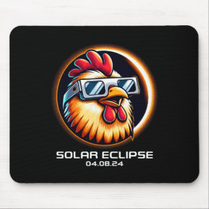 Solar Eclipse 2024 Chicken Totality Schattigee Mat Muismat