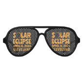 Solar Eclipse 2024 Cleveland Ohio Aviator Zonnebril (Voorkant)