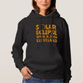Solar Eclipse 2024 Cleveland Ohio Hoodie (Voorkant)