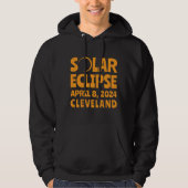 Solar Eclipse 2024 Cleveland Ohio Hoodie (Voorkant)