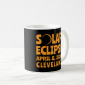 Solar Eclipse 2024 Cleveland Ohio Koffiemok (Voorkant rechts)