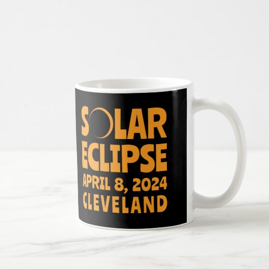Solar Eclipse 2024 Cleveland Ohio Koffiemok (Rechts)