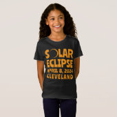 Solar Eclipse 2024 Cleveland Ohio T-shirt (Voorkant volledig)