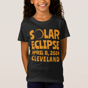 Solar Eclipse 2024 Cleveland Ohio T-shirt