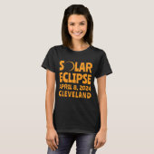 Solar Eclipse 2024 Cleveland Ohio T-shirt (Voorkant volledig)