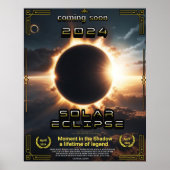 Solar Eclipse 2024 filmstijl Poster (Voorkant)