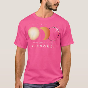 Solar Eclipse 2024 Missouri Totaal Eclipse Astrono T-shirt