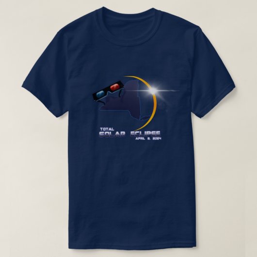 Solar Eclipse 2024 New York T-shirt (Design voorkant)