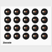 Solar Eclipse 2024 Ohio Total Eclipse America Grap Ronde Sticker (Vel)
