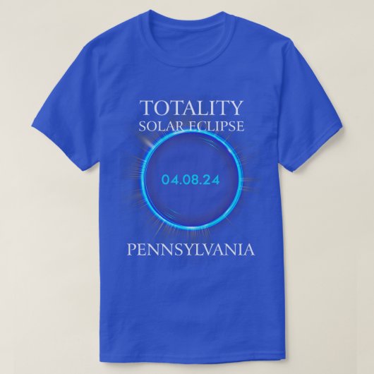 Solar Eclipse 2024 Pennsylvania 04 T-shirt (Design voorkant)