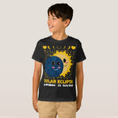 Solar Eclipse 2024 Schattigee Kinder Peuter Jongen T-shirt (Voorkant volledig)