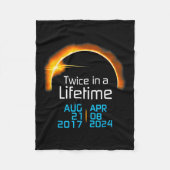 Solar Eclipse 2024 Schattigee Solar Eclipse Kinder Fleece Deken (Voorkant)