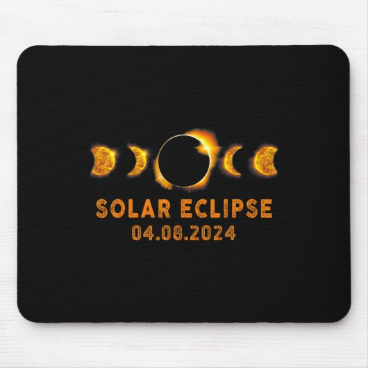 Solar Eclipse 2024 Schattigee Solar Eclipse Kinder Muismat (Voorkant)
