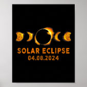 Solar Eclipse 2024 Schattigee Solar Eclipse Kinder Poster (Voorkant)