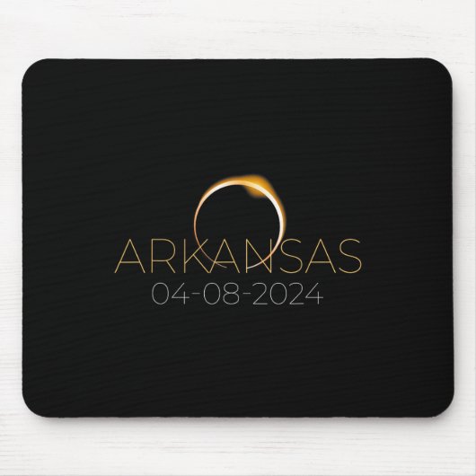 Solar Eclipse 2024 staat Arkansas Totaal Solar Ecl Muismat (Voorkant)