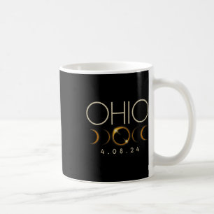 Solar Eclipse 2024 staat Ohio Totale Zonsverduiste Koffiemok