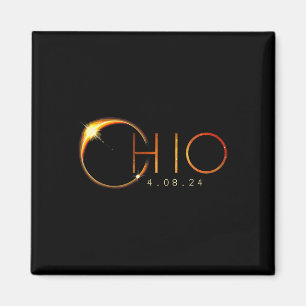 Solar Eclipse 2024 staat Ohio Totale Zonsverduiste Magneet