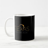 Solar Eclipse 2024 staat Texas Total Solar Eclipse Koffiemok (Links)