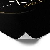 Solar Eclipse 2024 staat Texas Total Solar Eclipse Poster (Hoek)