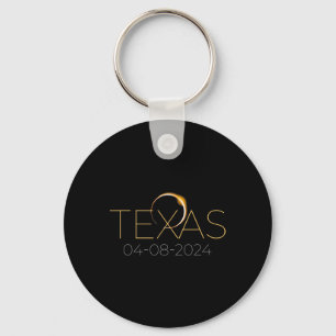 Solar Eclipse 2024 staat Texas Total Solar Eclipse Sleutelhanger