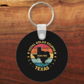 Solar Eclipse 2024 Texas Solar Eclipse Tanktop Sleutelhanger (Voorkant)