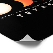 Solar Eclipse 2024 Texas Total Eclipse America Gra Poster (Hoek)