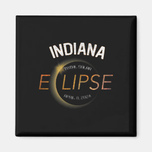 Solar Eclipse 2024 Totaal Zonne-Eclipse State Indi Magneet