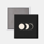 Solar Eclipse 2024 Total Eclipse Astronomy Graphic Magneet (Voorkant / Achterkant)
