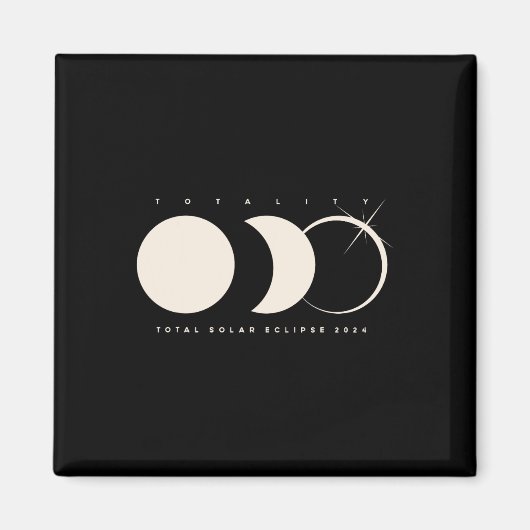 Solar Eclipse 2024 Total Eclipse Astronomy Graphic Magneet (Voorkant)
