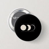 Solar Eclipse 2024 Total Eclipse Astronomy Graphic Ronde Button 5,7 Cm (Voorkant /achterkant)