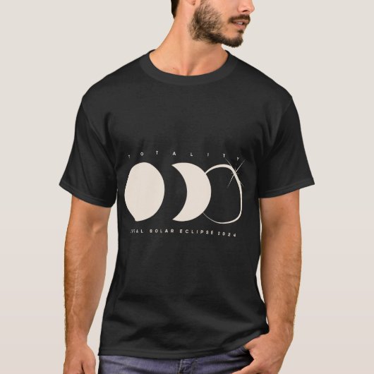 Solar Eclipse 2024 Total Eclipse Astronomy Graphic T-shirt (Voorkant)