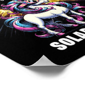 Solar Eclipse 2024 Totale Eclipse 8 april 24 Unic Poster (Hoek)