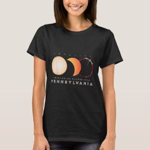Solar Eclipse 2024 Totale Eclipse Pennsylvania Gra T-shirt