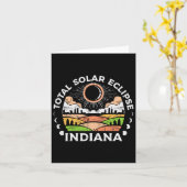 Solar Eclipse 2024 Totality April 8 Mannen Vrouwen Kaart (Gele Bloem)