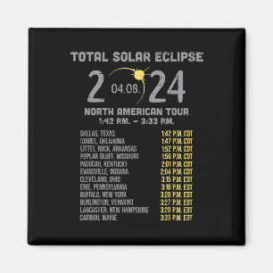 Solar Eclipse 2024 Totality April 8 Mannen Vrouwen Magneet