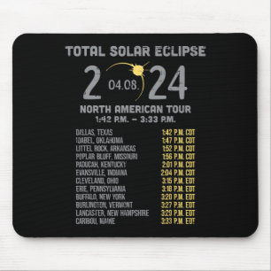 Solar Eclipse 2024 Totality April 8 Mannen Vrouwen Muismat