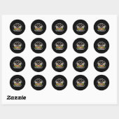 Solar Eclipse 2024 Totality April 8 Mannen Vrouwen Ronde Sticker (Vel)