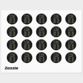 Solar Eclipse 2024 Totality April 8 Mannen Vrouwen Ronde Sticker (Vel)