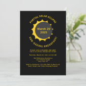 Solar Eclipse 2025 Ontbijt Viewing Party Kaart (Staand voorkant)